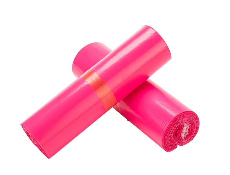 盐亭玫红色快递袋-02